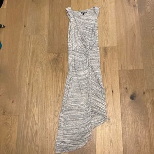 Express ruched side midi dress